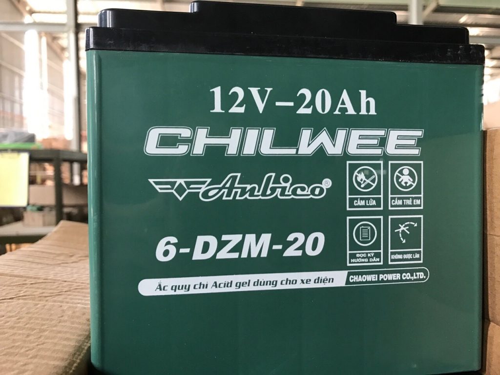 Năng lượng mạnh mẽ và sự bền bỉ với bộ 4 bình ắc quy xe đạp điện Chilwee 6-DZM-20