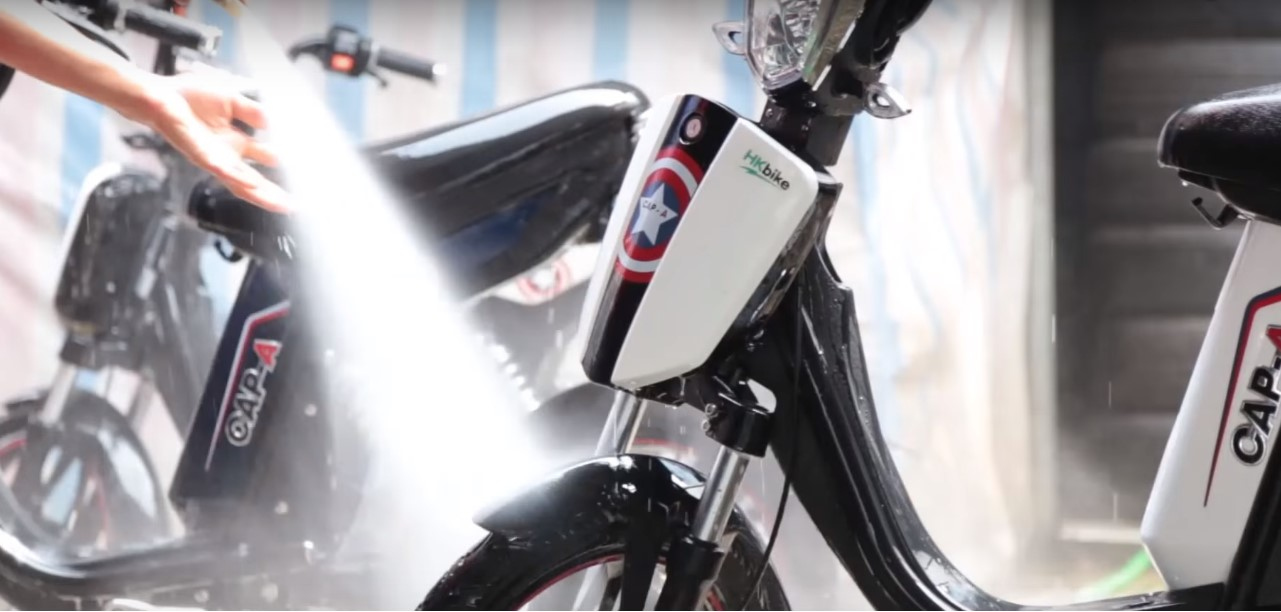 Xe đạp điện có thể rửa được khi cần loại bỏ bụi bẩn