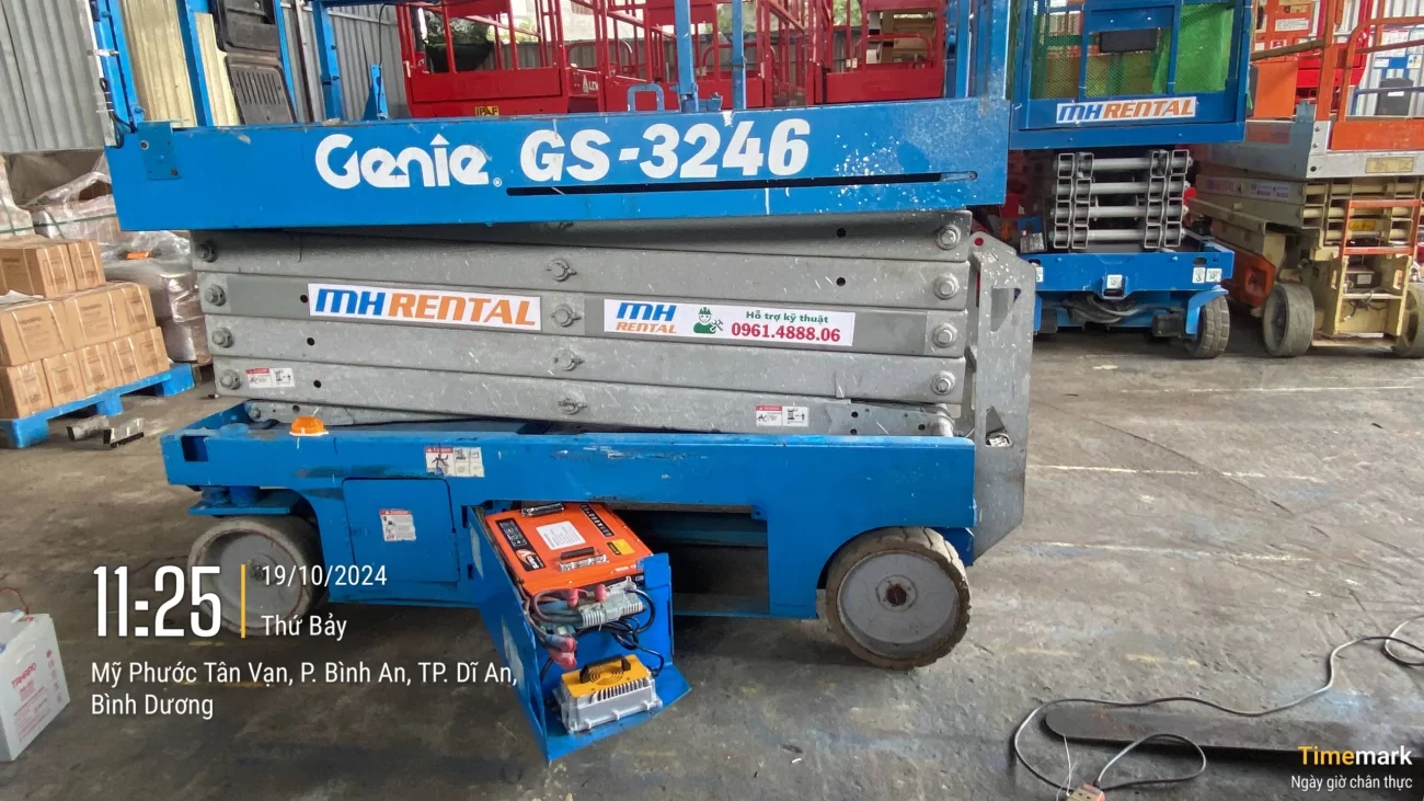 Pin lithium cho xe nâng người Genie