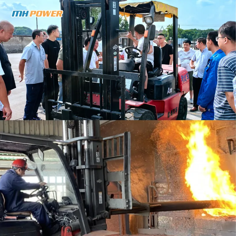 Hình ảnh một số vấn đề cần lưu ý khi sử dụng pin xe nâng điện
