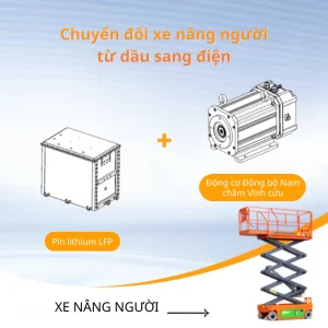 pin lithium xe nâng người