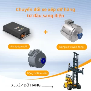 pin lithium xe xếp dỡ hàng