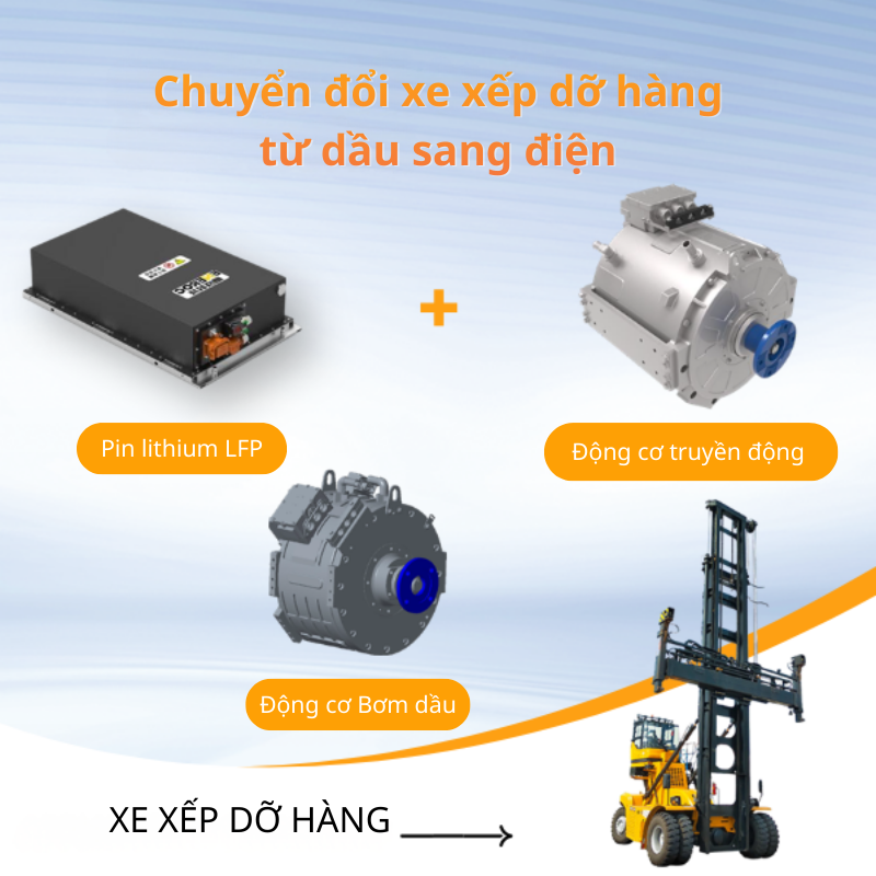 xe xếp dỡ hàng pin lithium xe xếp dỡ hàng