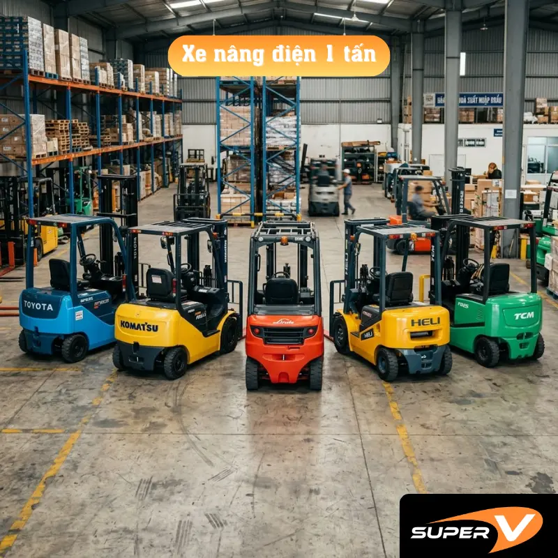 Xe nâng điện 1 tấn
